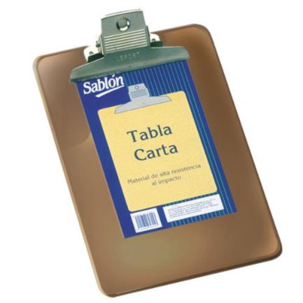 SABLON - Tabla Sablón 2316HU Plástica Tamaño Carta Humo