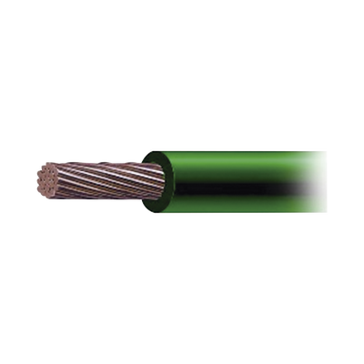 INDIANA - Cable de Cobre Recubierto THW-LS Calibre 4 AWG 19 Hilos Color Verde (500 Metros)