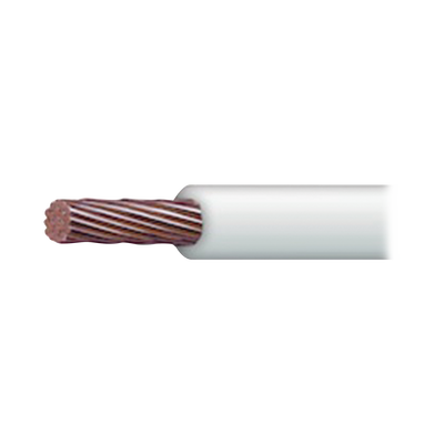 INDIANA - Cable Eléctrico 18 AWG Color Blanco, Conductor de Cobre Suave. Aislamiento de PVC, Auto-Extinguible. Bobina de 100 Metros (328.08 Pies)