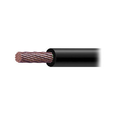 INDIANA - Cable de Cobre Recubierto THW-LS Calibre 4/0 AWG 19 Hilos Color Negro (50 metros).