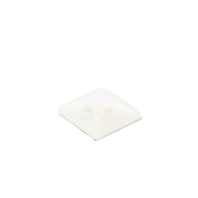 PANDUIT - Montaje-Sujetador Adhesivo STRONGHOLD de 4 Vías de 1" x 1" x 1/4", Color Natural,  Nylon 6.6 Retardante de Llamas V-2, Paquete de 100pz