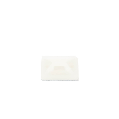 PANDUIT - Montaje-Sujetador Adhesivo STRONGHOLD de 4 Vías de 1" x 1" x 1/4", Color Natural,  Nylon 6.6 Retardante de Llamas V-2, Paquete de 100pz