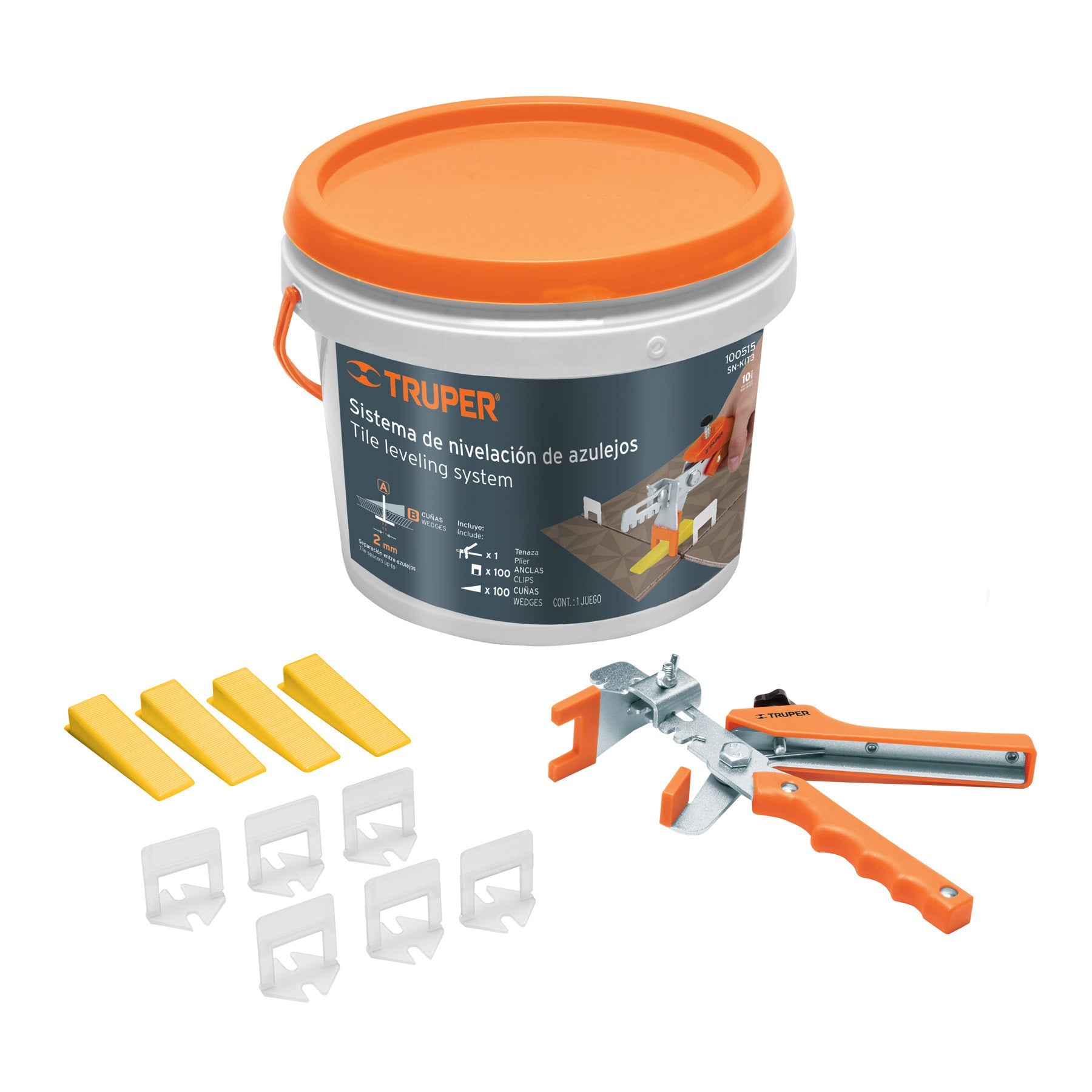 Sistema de nivelacion de azulejos, TRUPER
