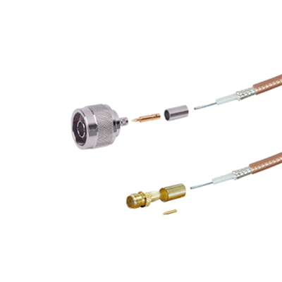 EPCOM INDUSTRIAL - Jumper de 100 cm (39.37 pulgadas) Tipo RG-142/U con Conectores N Macho y SMA Hembra Inverso (Hasta 8 GHz).