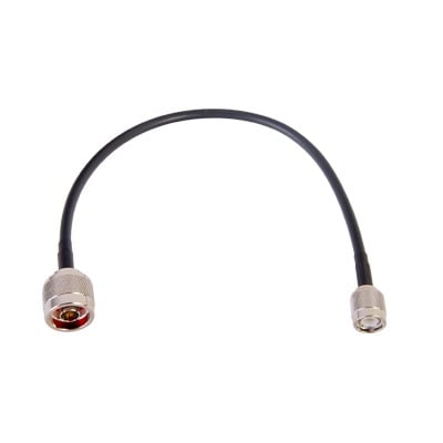 EPCOM INDUSTRIAL - Jumper de 30 cm (11.81 pulgadas) Fabricado con Cable RG-58U-SYS, Conector N y Conector TNC en el Otro Extremo