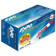 SANFORD - Marcador Sanford Expo 83002 Rojo Cincel Pizarron Blanco C/12