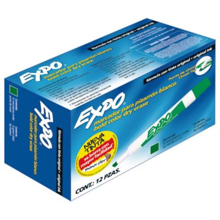 SANFORD - Marcador Sanford Expo 83004 Verde Cincel Pizarron Blanco