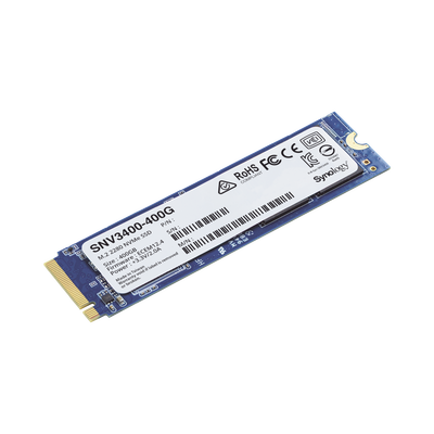 SYNOLOGY - SSD 400GB NVMe M.2 2280, diseñada para Synology NAS con ranuras M.2 integradas