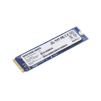 SYNOLOGY - SSD 800GB NVMe M.2 2280, diseñada para Synology NAS con ranuras M.2 integradas
