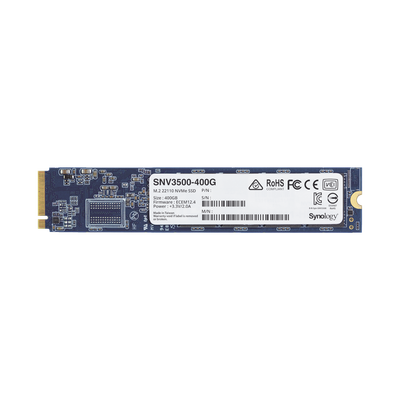 SYNOLOGY - SSD 400GB NVMe M.2 22110, diseñada para Synology NAS con ranuras M.2 integradas