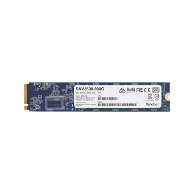 SYNOLOGY - SSD 800GB NVMe M.2 22110, diseñada para Synology NAS con ranuras M.2 integradas
