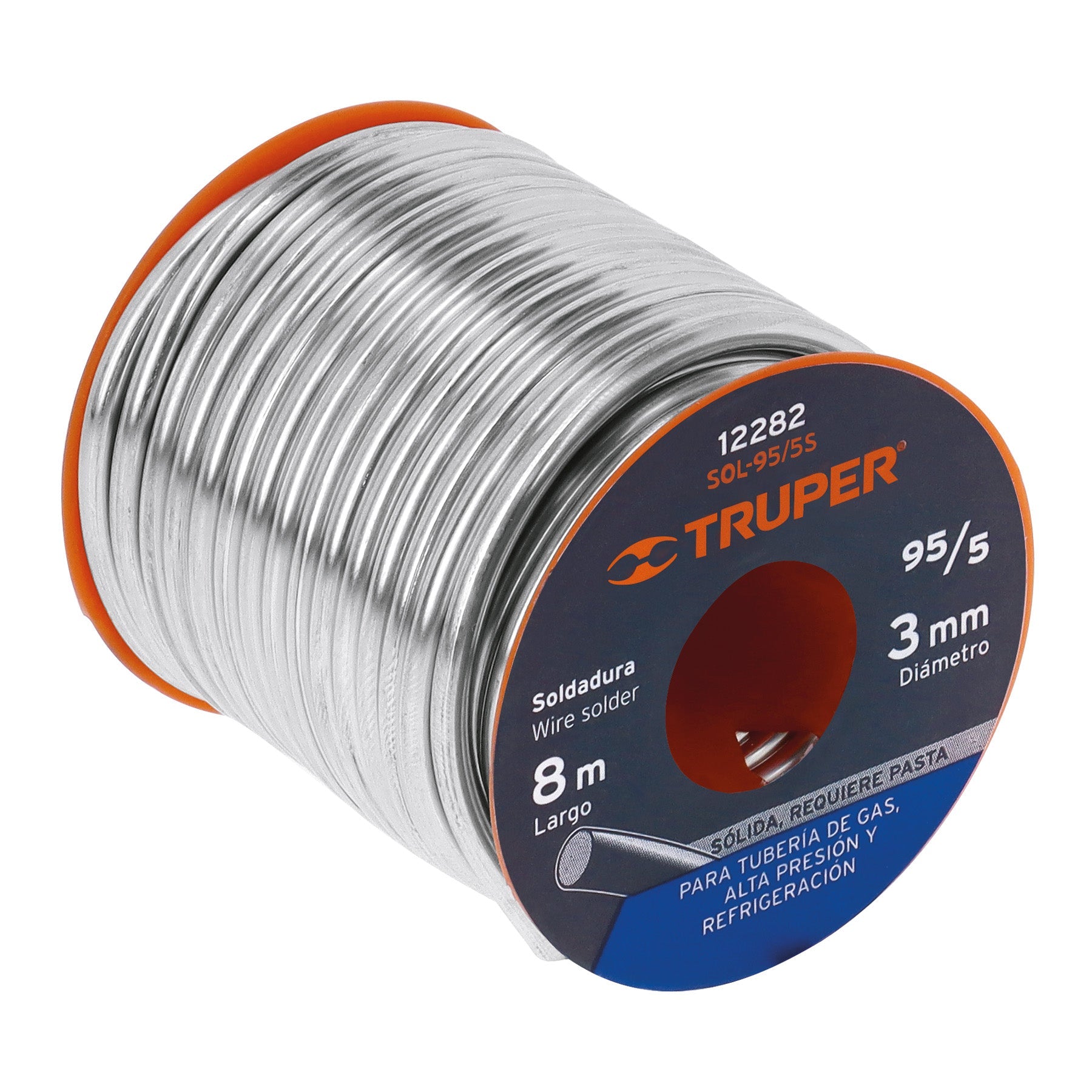 Soldadura solida 95/5 para tuberia de gas, 450 g