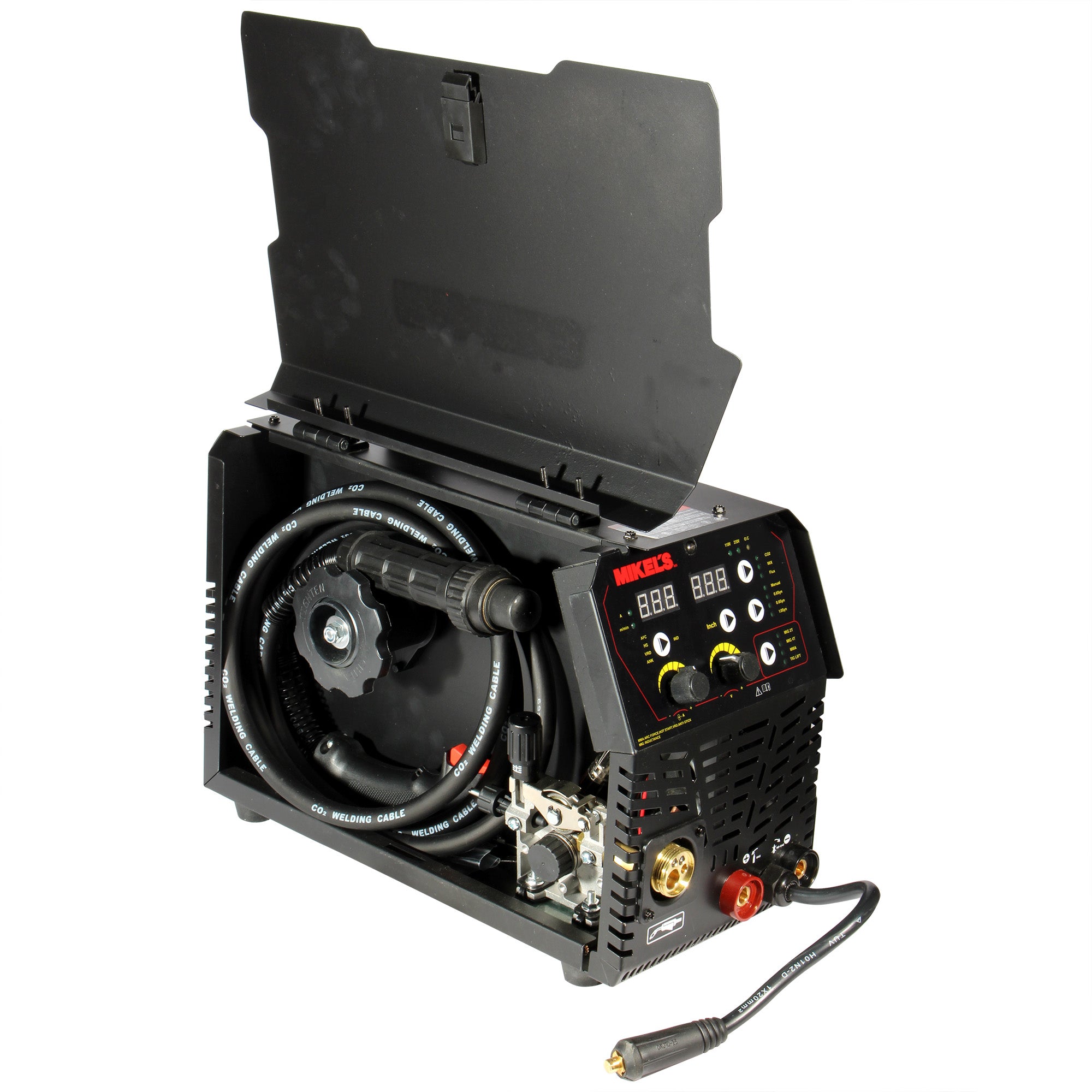 Soldadora de micro alambre y electrodo inverter (200 amp)