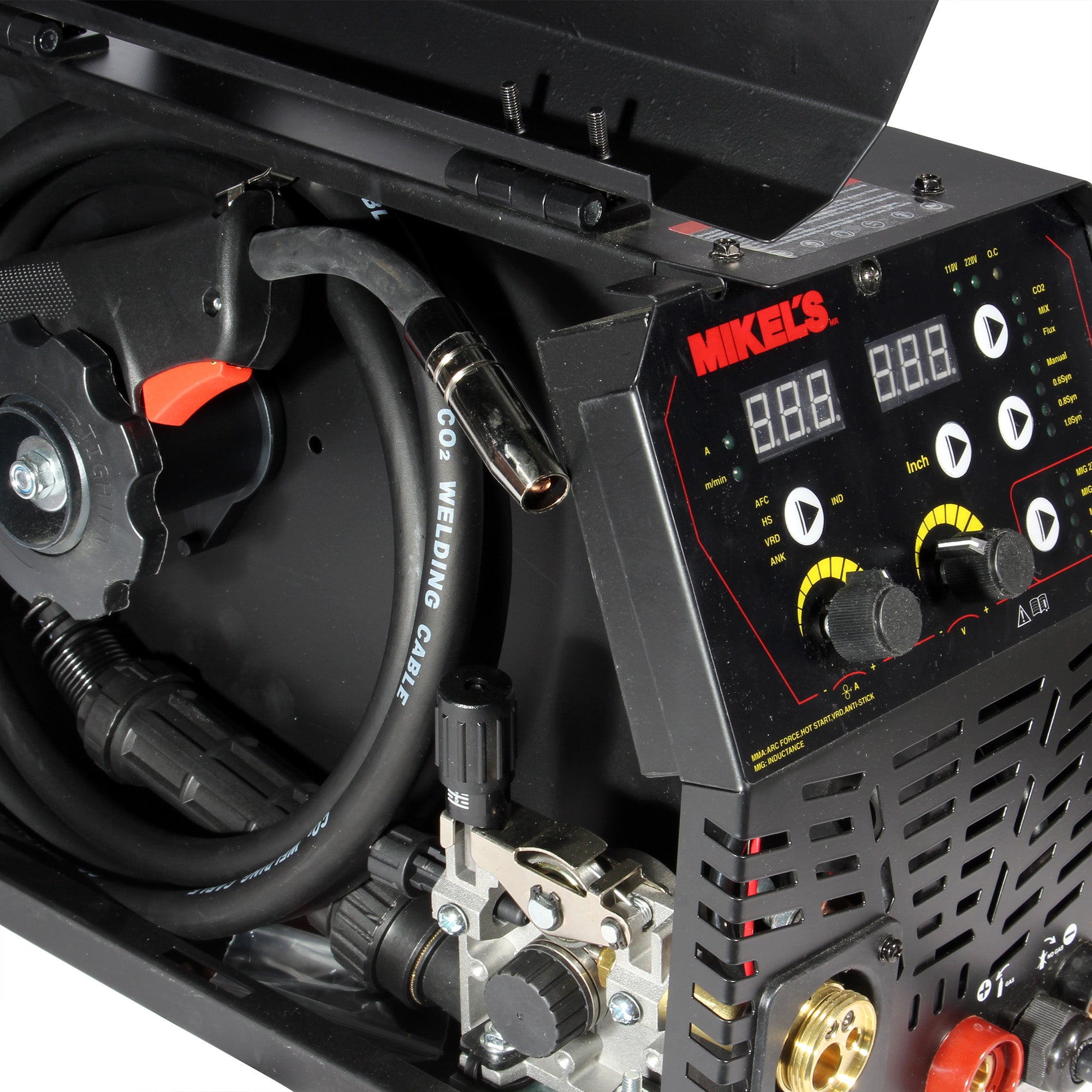 Soldadora de micro alambre y electrodo inverter (200 amp)