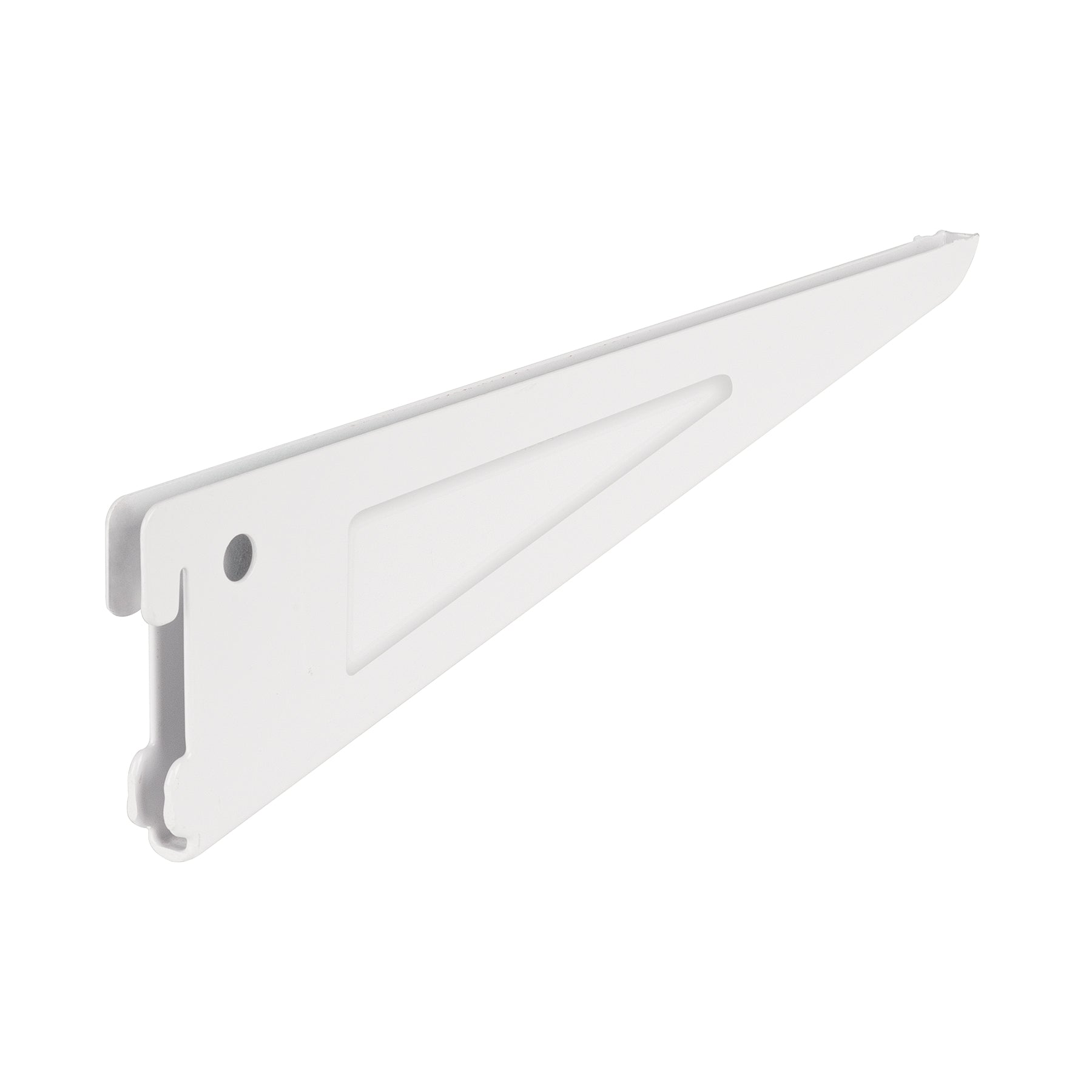 Mensula plana blanca para cremallera doble, 27cm, FIERO