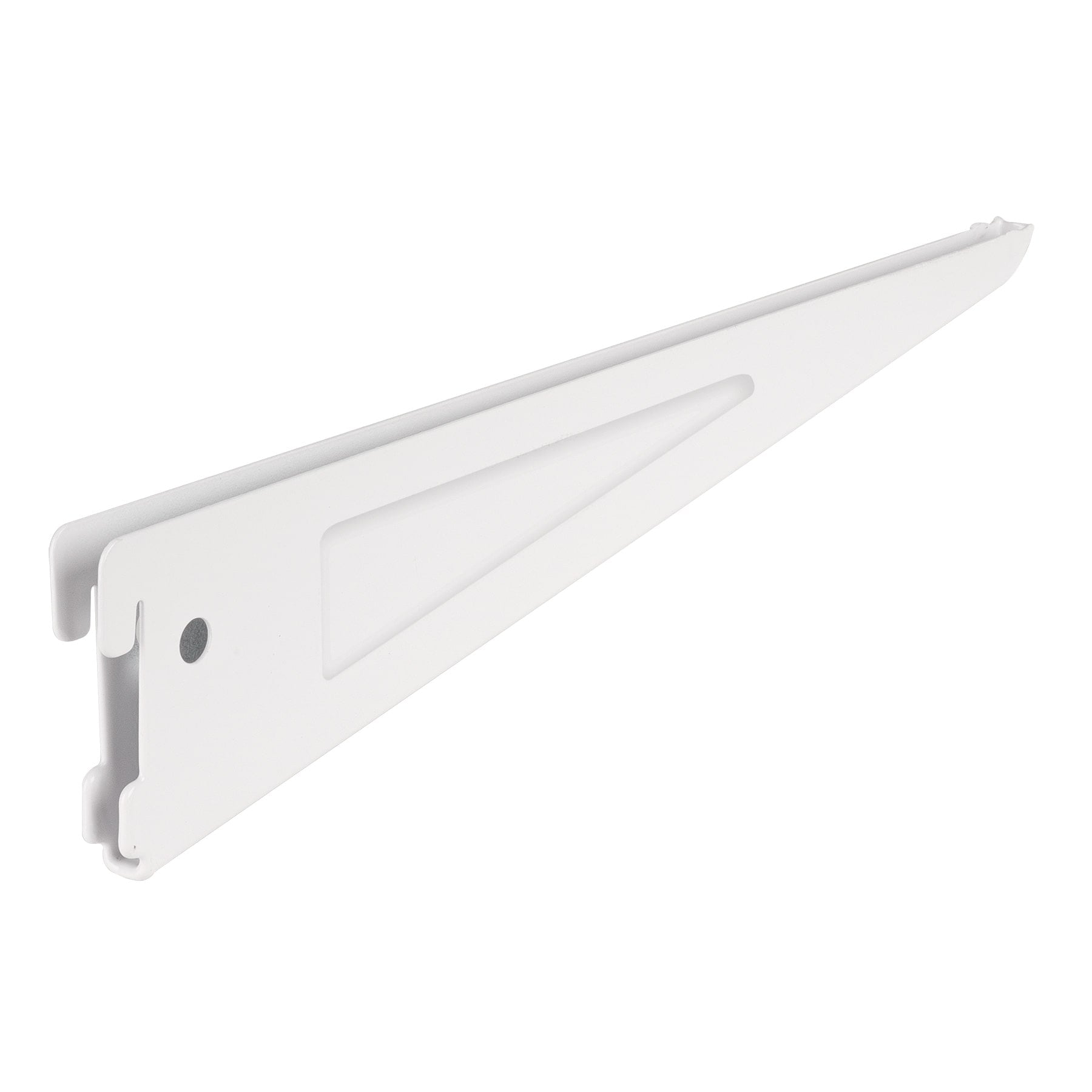 Mensula plana blanca para cremallera doble, 32cm, FIERO