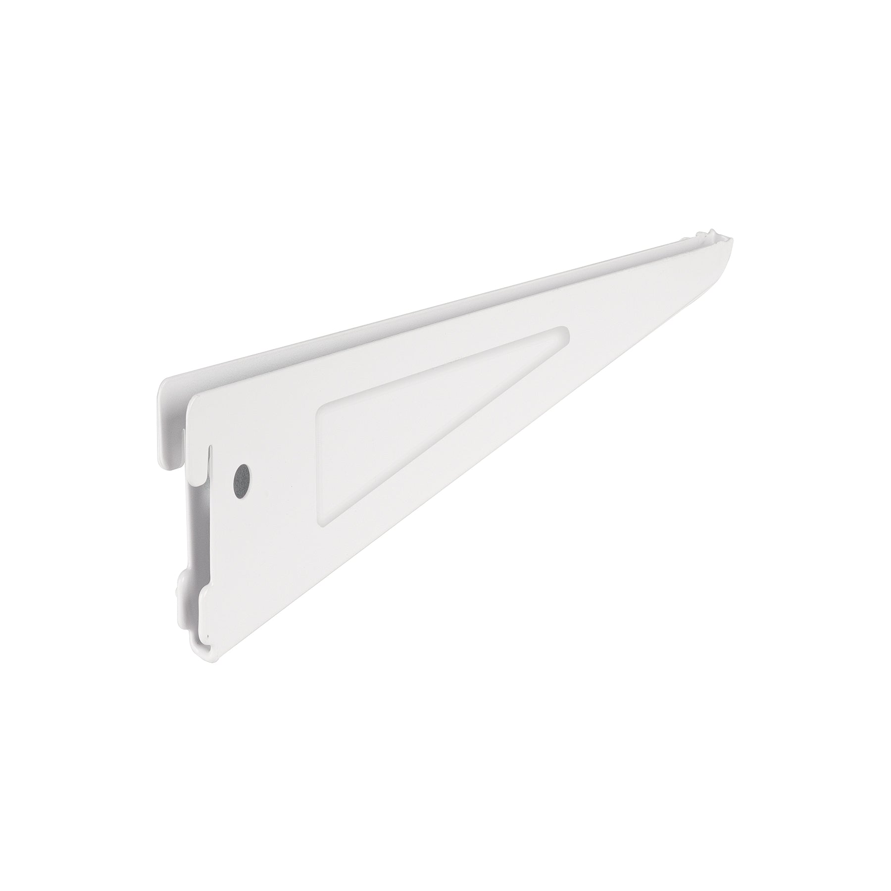 Mensula plana blanca para cremallera doble, 22cm, FIERO
