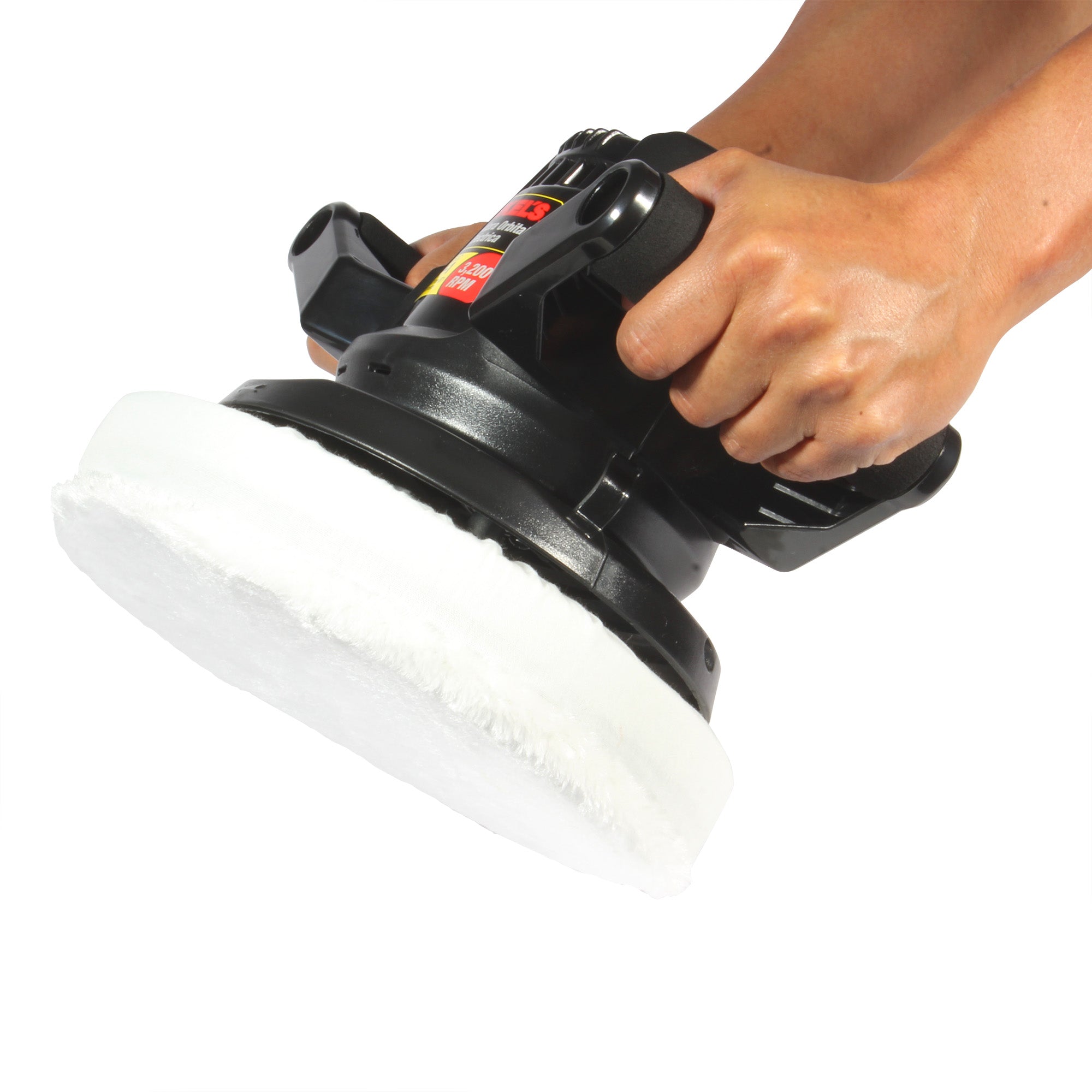 Pulidora orbital a dos manos (9”, 3200 RPM)