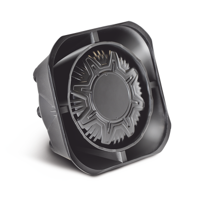SIGNALPRO - Bocina Compacta de Uso Rudo, 100 Watts de Potencia, Ideal Para Vehículos de Encubierto, Montaje Universal, 11 Ohms de Impedancia