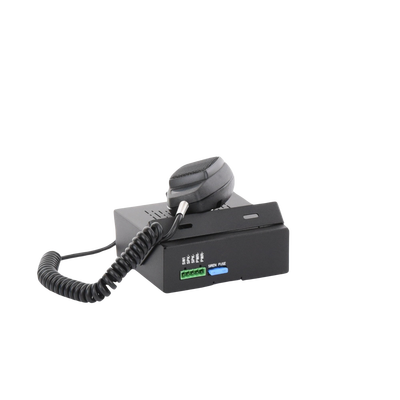 SIGNALPRO - Sirena Vehicular de 100W de Potencia, Con Switch Giratorio de 6 posiciones y Micrófono Integrado de Uso Rudo