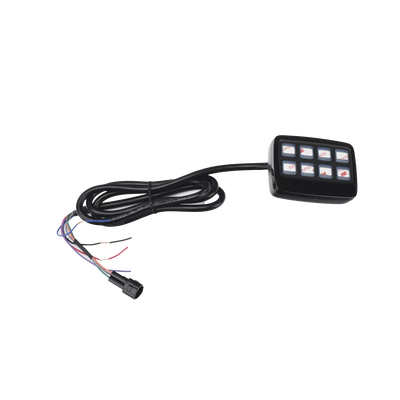 SIGNALPRO - Barra de luces de 8 Módulos, 32 LED, 47 pulgadas, Ámbar, SAE Clase 1, Con Controlador de 8 interruptores