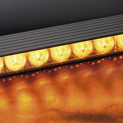 SIGNALPRO - Barra de luces de 8 Módulos, 32 LED, 47 pulgadas, Ámbar, SAE Clase 1, Con Controlador de 8 interruptores