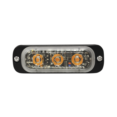 SIGNALPRO - Luz Auxiliar de 3 LED, Azul, SAE, 12-24 Vcd, Lente transparente