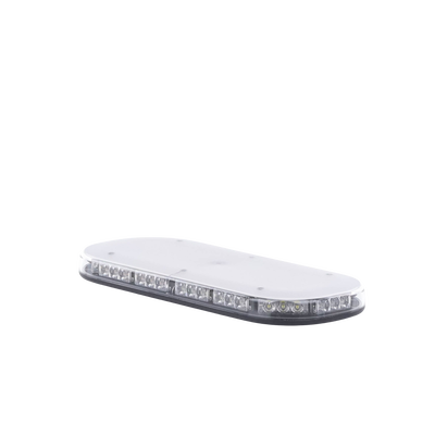 SIGNALPRO - Mini barra de 42 LED, ámbar/blanco, 15 Pulgadas, SAE, Montaje Fijo Con Tornillos, 12-24 Vcd, Lente transparente