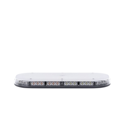 SIGNALPRO - Mini barra de 42 LED, ámbar/blanco, 15 Pulgadas, SAE, Montaje Fijo Con Tornillos, 12-24 Vcd, Lente transparente