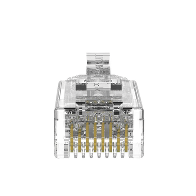 PANDUIT - Plug RJ45 Cat6/6A, Para Cable UTP de Calibre 28 AWG (Diámetro Reducido), Chapado en Oro de 50 Micras, Paquete de 100 Piezas
