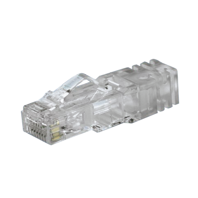 PANDUIT - Plug RJ45 Cat6 de 5 Piezas, Para Cable UTP de Calibre 23-24 AWG, Chapado en Oro de 50 Micras, Paquete de 100 Piezas