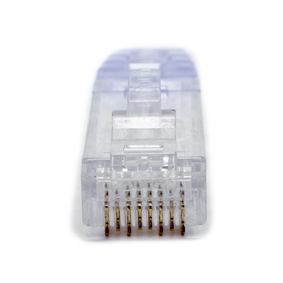 PANDUIT - Plug RJ45 Cat6 de 5 Piezas, Para Cable UTP de Calibre 23-24 AWG, Chapado en Oro de 50 Micras, Paquete de 100 Piezas
