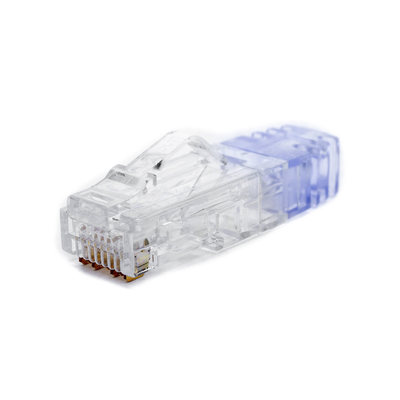 PANDUIT - Plug RJ45 Cat6 de 5 Piezas, Para Cable UTP de Calibre 23-24 AWG, Chapado en Oro de 50 Micras, Paquete de 100 Piezas