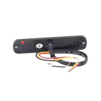 SIGNALPRO - Luz Auxiliar de 6 LED, Ambar, Bisel Negro, Lente Transparente