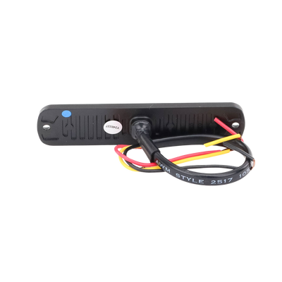 SIGNALPRO - Luz Auxiliar de 6 LED, Azul, Bisel Negro, Lente Transparente