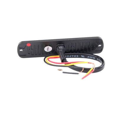 SIGNALPRO - Luz Auxiliar de 6 LED, Roja, Bisel Negro, Lente Transparente