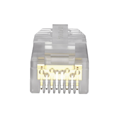 PANDUIT - Plug RJ45 Cat6A, Para Cable UTP de Calibre 23-24 AWG, Chapado en Oro de 50 Micras, Paquete de 100 Piezas