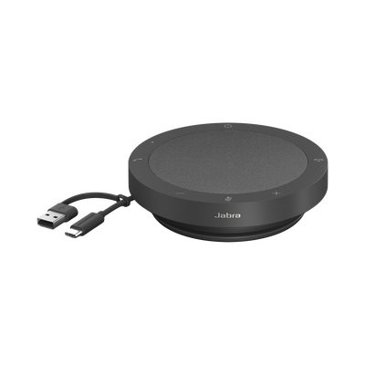 JABRA - Speak 2 40, Altavoz portátil con micrófono integrado, sonido increíble para conferencias y música, versión UC, Cancelación de eco acústico (AEC) (2740-209)