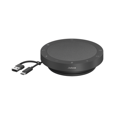 JABRA - Speak 2 55 MS, Altavoz portátil con micrófono integrado, sonido increíble para conferencias y música, versión MS, Cancelación de eco acústico (AEC) (2755-109)