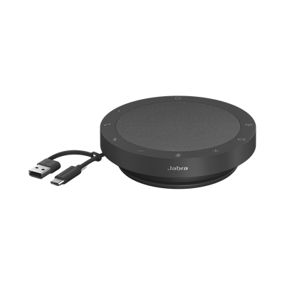 JABRA - Speak 2 55 UC, Altavoz portátil con micrófono integrado, sonido increíble para conferencias y música, versión UC, Cancelación de eco acústico (AEC) (2755-209)