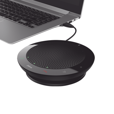 JABRA - Speak 410, Altavoz con micrófono, para conferencia, USB, portátil de gama básica, Certificación Microsoft Skype for Business (7410-209)