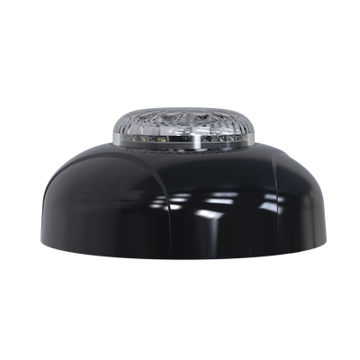 SIGNALPRO - Estrobo Oculto de 12 LED, Brida negra, 12 Vcd, Rojo/Azul, Lente transparente