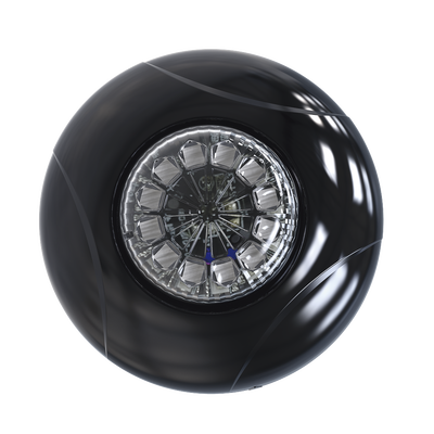SIGNALPRO - Estrobo Oculto de 12 LED, Brida negra, 12 Vcd, Clara, Lente transparente