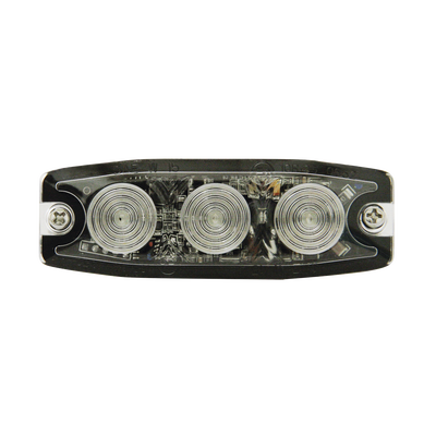 SIGNALPRO - Luz Auxiliar de 3 LED, ámbar, SAE Clase I, Lente transparente