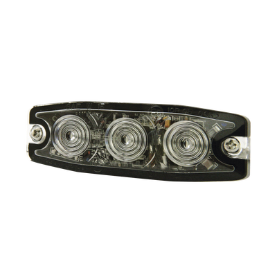 SIGNALPRO - Luz Auxiliar de 3 LED, ámbar, SAE Clase I, Lente transparente