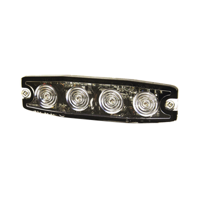 SIGNALPRO - Luz Auxiliar de 4 LED, ámbar, SAE Clase I, Lente transparente