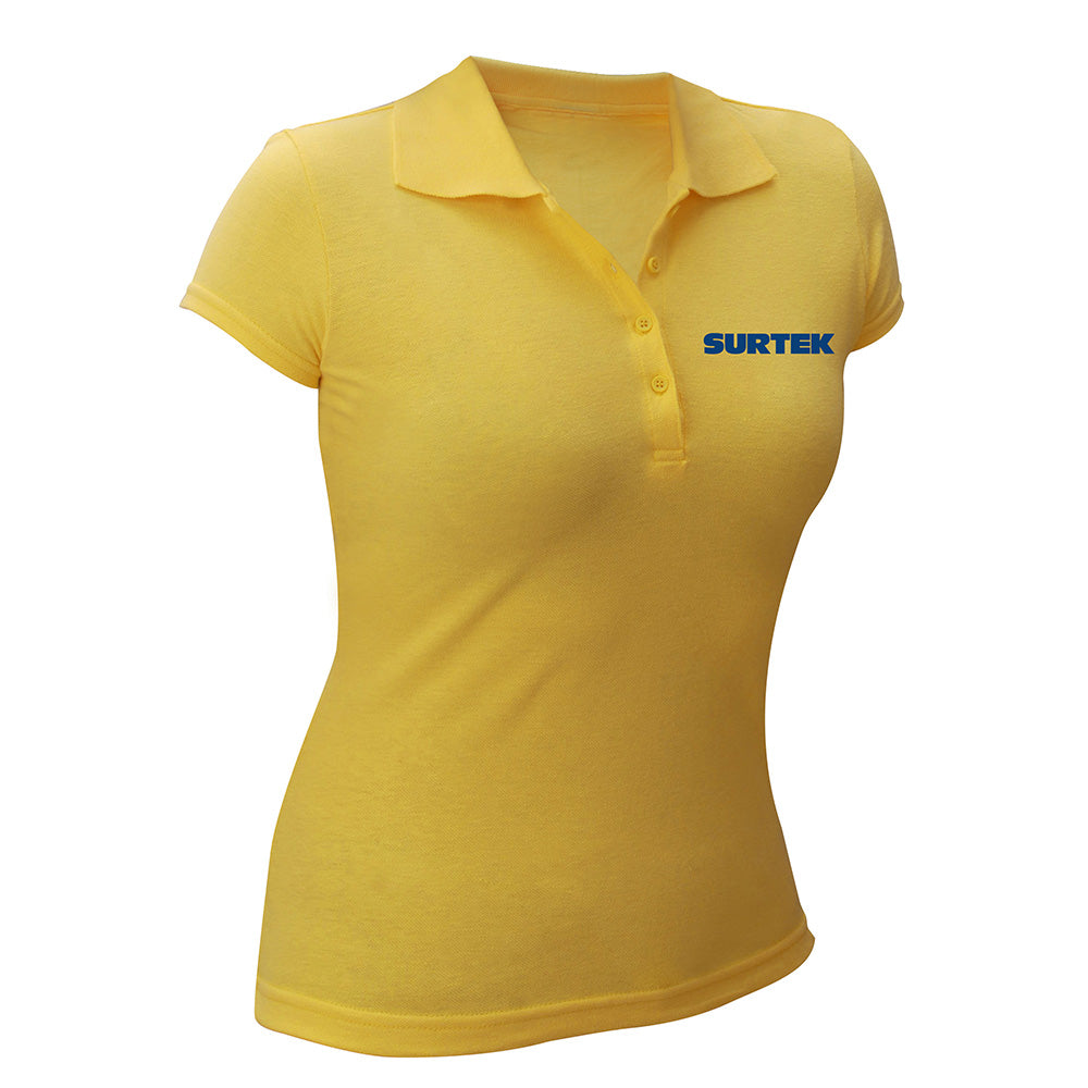 Surtek - Playera polo dama amarilla M