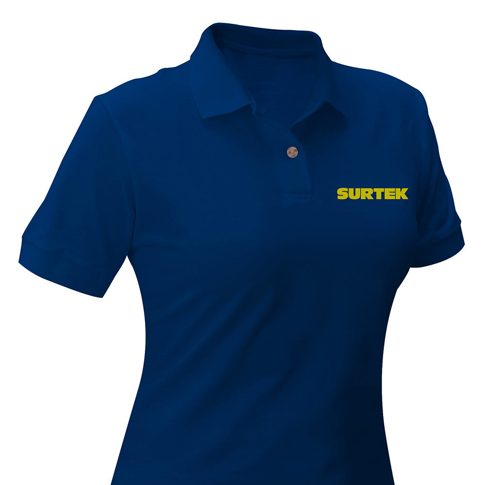 Surtek - Playera polo dama azul CH