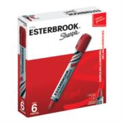 SHARPIE - Marcador Permanente Esterbrook Color Rojo C/6 Pzas