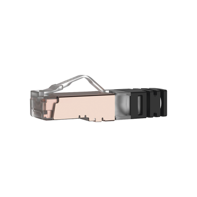 PANDUIT - Plug RJ45 Cat6 Blindado, Para Cable Calibre 24-26 AWG, Chapado en Oro de 50 micras, Paquete de 100 Piezas